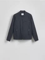 Kurtki męskie - Reserved - Kurtka biker ze stójką - granatowy - miniaturka - grafika 1