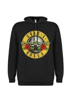 Bluzy męskie - bluza GUNS N' ROSES - BULLET LOGO, kangurka z kapturem-S - miniaturka - grafika 1