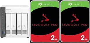 Serwer plików Qnap TS-433-4G + 2x Seagate IronWolf 2TB ST2000VN003 - Serwery plików NAS i macierze dyskowe - miniaturka - grafika 1