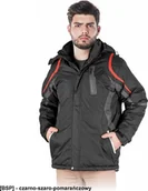 Odzież robocza - R.E.I.S. WOLFRAM - ocieplana kurtka o nowoczesnym fasonie, odblaski, odsuwany kaptur M - miniaturka - grafika 1