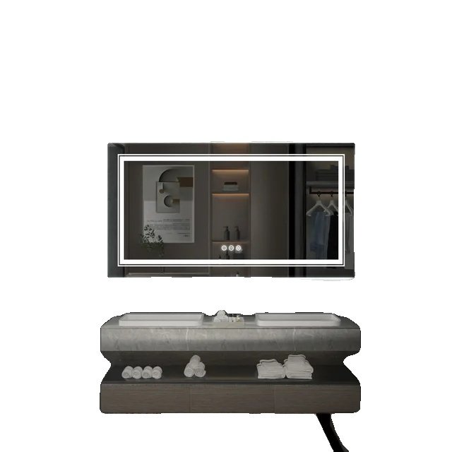 Lustro łazienkowe LED, wodoodporne, pełnej długości, 120 x 60 cm (48 x 24 cale)