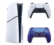 Konsole Playstation - Sony PlayStation 5 Slim + DualSense Chrome Indigo - miniaturka - grafika 1