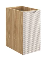 Szafki łazienkowe - Beżowa wisząca szafka łazienkowa z frontem 3D W2-K87 - miniaturka - grafika 1