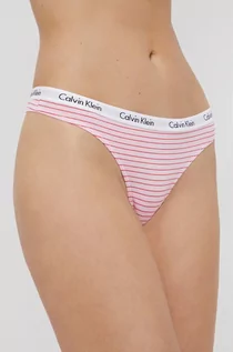 Majtki damskie - Calvin Klein Underwear Underwear Stringi kolor biały - grafika 1