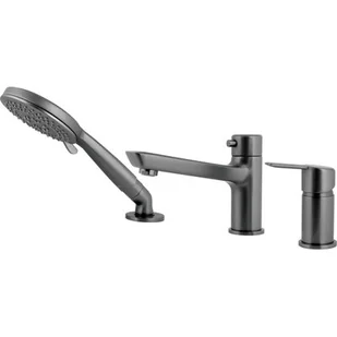Deante Arnika Bateria wannowa 3-otworow TItanium BQA_D13M BQA D13M - Baterie wannowe i prysznicowe - miniaturka - grafika 1