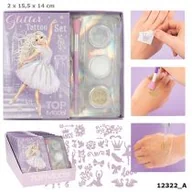 Zabawki kreatywne - Zestaw brokatowych tatuaży Top Model 12322A - miniaturka - grafika 1
