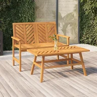 Ławki ogrodowe - vidaXL Ławka ogrodowa, 109 cm, lite drewno akacjowe - miniaturka - grafika 1