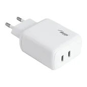 Ładowarki do telefonów - Ładowarka sieciowa 2x USB-C USB-A Akyga AK-CH-19 PD3.0 5-12 V / 3A QC 40W - miniaturka - grafika 1