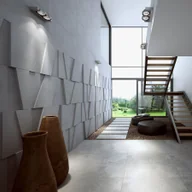 Elewacje - 60x60 cm VT - PB10 (S95 jasny szary - gołąbkowy) MOZAIKA - panel dekor 3D beton architektoniczny B - miniaturka - grafika 1