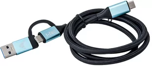 Kabel I-tec USB Type-C – USB Type-C + USB 3.0 1 m Black (8595611703089) - Kable - miniaturka - grafika 1