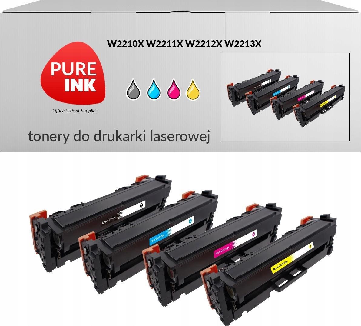 Toner Pureink Zestaw CMYK Zamiennik HP207X