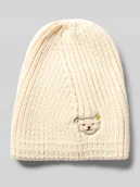 Czapki dla dzieci - Czapka z dzianiny z wyhaftowanym motywem - miniaturka - grafika 1