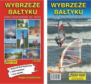 Wybrzeże Bałtyku Karwia - Władysławowo - Hel - Gdynia mapa 1:50 000 Eko Graf - Praca zbiorowa - Atlasy i mapy - miniaturka - grafika 1
