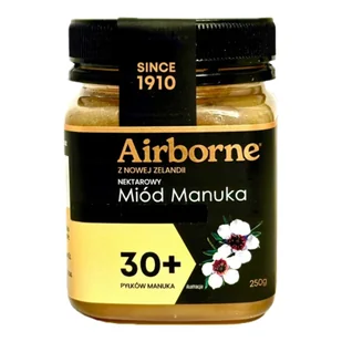 Miód Manuka Nowa Zelandia 30+ Manuka 250 g Miód Odporność / Airborne - Miód - miniaturka - grafika 1