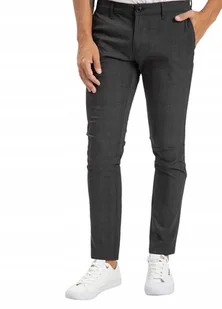 Eleganckie SPODNIE MĘSKIE w kratę Chinos 30/30 - Spodnie męskie - miniaturka - grafika 1