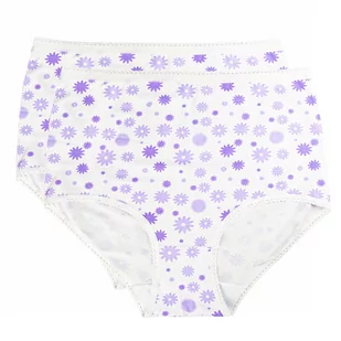 Bielizna damska wysoki stan, kwiaty 2 pack, rozmiar 3XL - Majtki męskie - miniaturka - grafika 1