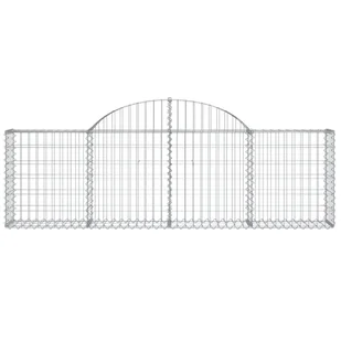 Kosze gabionowe, 25 szt, 200x30x60/80 cm, galwanizowane żelazo - Ogrodzenia - miniaturka - grafika 5