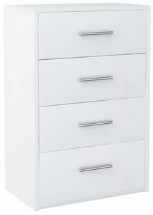 Komoda Szafka Bodo 60Cm 4S Biała 4 Szuflady Regał - Komody - miniaturka - grafika 1