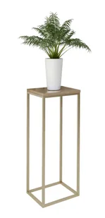 Stojak na kwiaty w stylu glamour złoty + dąb lancelot F5-K16 - Kwietniki Stojak na kwiaty w stylu glamour złoty + dąb lancelot F5-K16 - Kwietniki - miniaturka - grafika 1