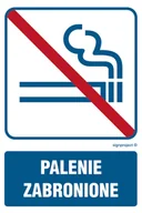 Systemy ekspozycyjne i znaki informacyjne - RB503 PALENIE ZABRONIONE, PN - PŁYTA PCV 1MM; (100X150MM) - miniaturka - grafika 1