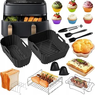 AKCESORIA FOREMKI SILIKONOWE AIRFRYER PHILIPS DUAL BASKET 3L/6L ZESTAW - Akcesoria i części AGD AKCESORIA FOREMKI SILIKONOWE AIRFRYER PHILIPS DUAL BASKET 3L/6L ZESTAW - Akcesoria i części AGD - miniaturka - grafika 1