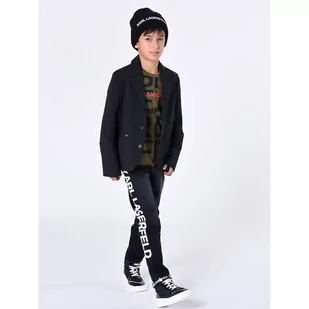 Czapka KARL LAGERFELD Z11063 Black 09B - Czapki dla dzieci - miniaturka - grafika 1