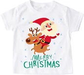 Koszulki dla dziewczynek - Koszulka dla dziecka świąteczna mikolajki33 - miniaturka - grafika 1