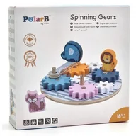 Zabawki interaktywne dla dzieci - Viga Drewniane koła zębate ze zwierzątkami 44006 Viga 725498 - miniaturka - grafika 1