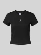 Koszulki i topy damskie - T-shirt z wyhaftowanym logo - miniaturka - grafika 1