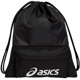 Torby sportowe - Asics Sport Logo Gym Bag 3033A564-002, czarna torba, pojemność: 10 L - grafika 1