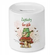 Skarbonki - Skarbonka Dla Grafika na Urodziny Imieniny Prezent z Nadrukiem ze Zdjęciem + Opakowanie na prezent (wzór 02) - miniaturka - grafika 1