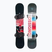 Deski snowboardowe - Deska snowboardowa Rossignol District Infrablack Wide + Battle XL czarno-czerwona RSLWP90 - miniaturka - grafika 1