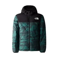 Kurtki i płaszcze dla chłopców - THE NORTH FACE Never Stop Dark Sage Rain Camo Pri 152 kurtka - miniaturka - grafika 1