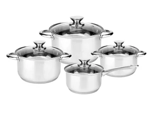 Florina, Garnki Nierdzewne Lary Kpl. 8El. - Zestawy garnków i patelni - miniaturka - grafika 1