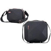 Walizki - Zestaw torebka i kosmetyczka SEMI LINE T5821-6 Czarny - miniaturka - grafika 1