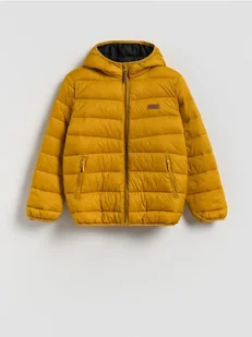 Reserved - Pikowana kurtka - bursztynowy - Kurtki i płaszcze dla chłopców - miniaturka - grafika 1