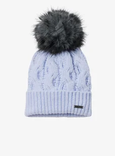 Czapka zimowa damska Columbia Boundless Days Cable Knit Pom Beanie - snowdrift - Czapki damskie - miniaturka - grafika 1