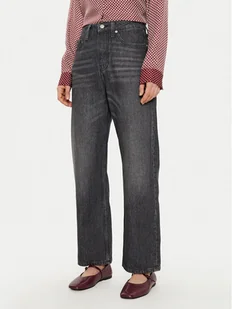 Tommy Hilfiger Jeansy WW0WW44329 Szary Straight Fit - Spodnie damskie - miniaturka - grafika 1