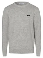 Swetry męskie - Calvin Klein - Sweter męski, szary - miniaturka - grafika 1