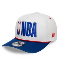 Czapki męskie - Czapka z daszkiem New Era Washed Nba Golfer Nbalog 60503469 Biały - miniaturka - grafika 1