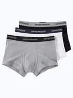 Majtki męskie - Emporio Armani Obcisłe bokserki Emporio Armani Mężczyźni Bawełna wielokolorowy jednolity, S - miniaturka - grafika 1