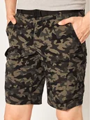 Spodenki męskie - Columbia Szorty sportowe Silver Ridge II Printed Cargo 1587033 Czarny Regular Fit - miniaturka - grafika 1