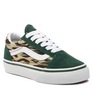 Tenisówki Vans Uy Old Skool VN0A7Q5FBGK1 Green/Multi - Buty dla dziewczynek - miniaturka - grafika 1