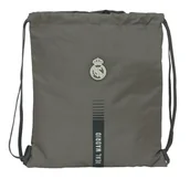 Plecaki - REAL MADRID 3. WYPOSAŻENIE 24/25 - Duży plecak z płaskim workiem, idealny dla dzieci w różnym wieku, wygodny i wszechstronny, jakość i wytrzymałość, 35 x 40 cm, Szary, M, Casual - miniaturka - grafika 1