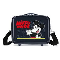 Kosmetyczki, organizery i kuferki - Disney Mickey Mouse Fashion Neceser Adaptacyjna torba na messenger Niebieski 29x21x15 cms Sztywny ABS 9,14L 0,6 kg, niebieski, kosmetyczka z paskiem na ramię - miniaturka - grafika 1