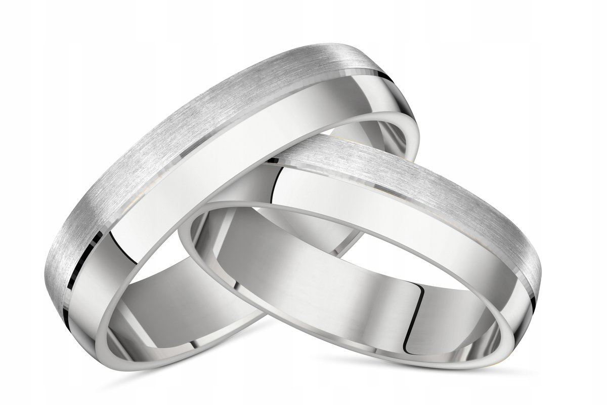 Obrączka srebrna próba 925+GRAWER 4mm OB54 ŚLUB