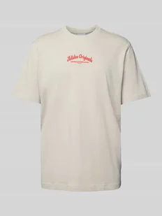 T-shirt z nadrukiem z logo model ‘WAB’ - Koszulki męskie - miniaturka - grafika 1