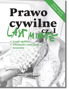 Prawo cywilne. Last Minute. Część 1 - E-booki - prawo - miniaturka - grafika 1