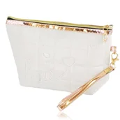 Kosmetyczki, organizery i kuferki - Kosmetyczka Pikowana Love Szara - miniaturka - grafika 1