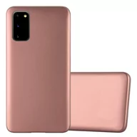 Etui i futerały do telefonów - Pokrowiec Do Samsung Galaxy S20 w METALLIC RÓŻOWE ZŁOTO Etui TPU Silikon Obudowa Ochronny Case Cover Cadorabo - miniaturka - grafika 1